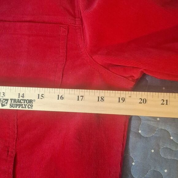 Metrostyle Vibrant Red Corduroy Jacket size 10 tall - Picture 5 of 6